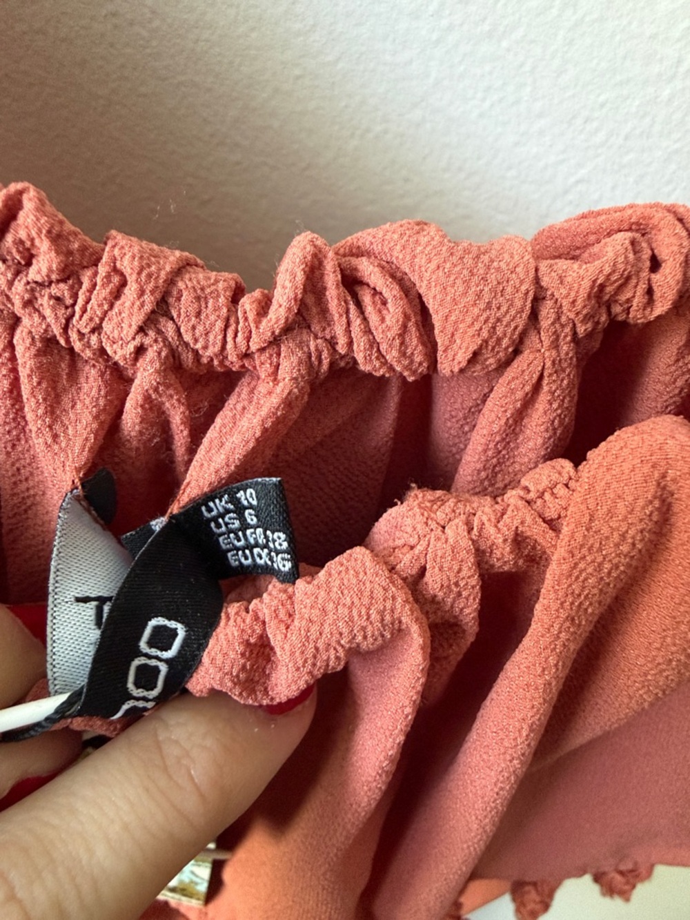 Boohoo Rust Off-Shoulder Tassel Maxi Dress - Picture 3 of 7